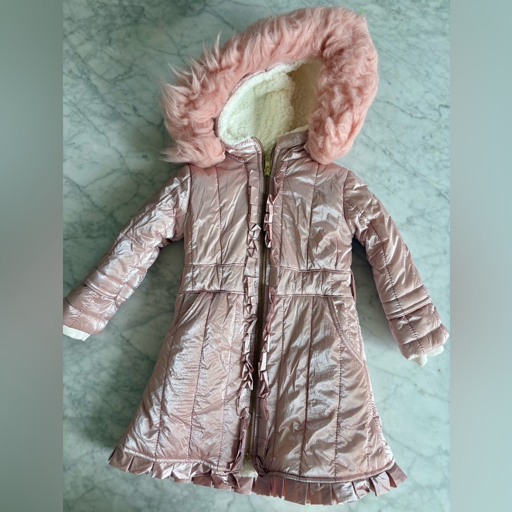 Caramelo Blush Jacket with Ivory Fleece